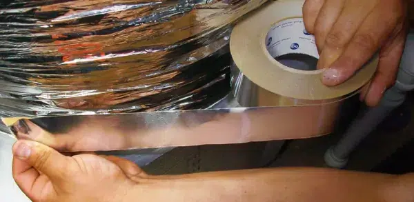 Duct Sealing - Application of Aluminum Foil Tape